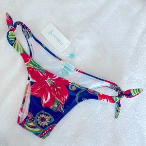 NWT Sambarela Tropical Floral Bikini Bottom